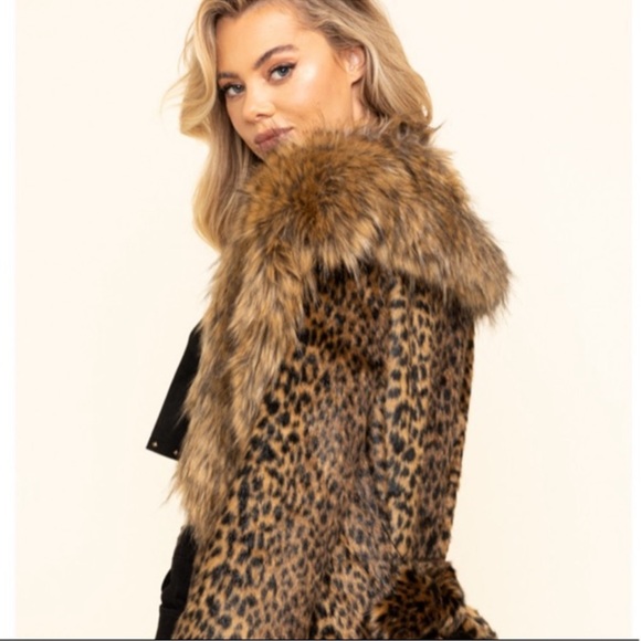 Show Me Your Mumu Minelli Faux Fur trench coat - Picture 5 of 9